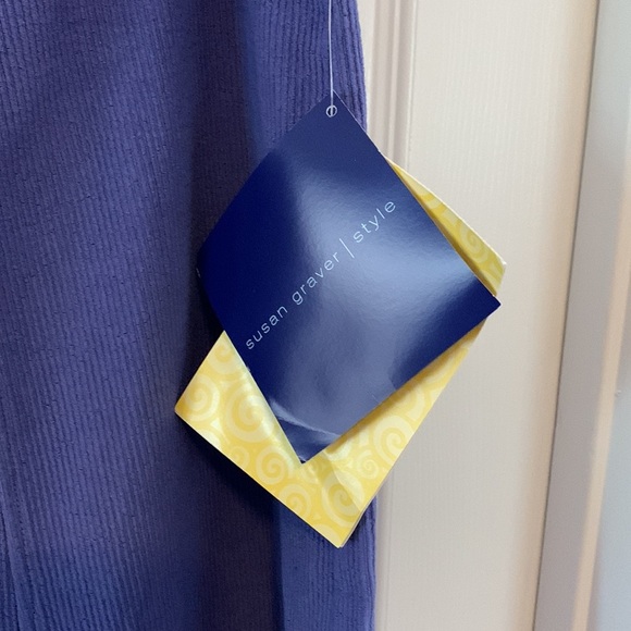 NWT Susan Graver / QVC | Style purple stretch corduroy A-line skirt plus size 2X - Picture 2 of 6